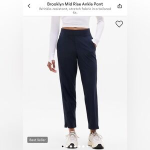 Athleta Brooklyn navy blue Ankle Pants